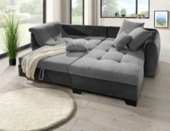 Bequeme Polsterecke mit Bettfunktion