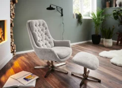Bequemer Relax-Sessel mit Hocker