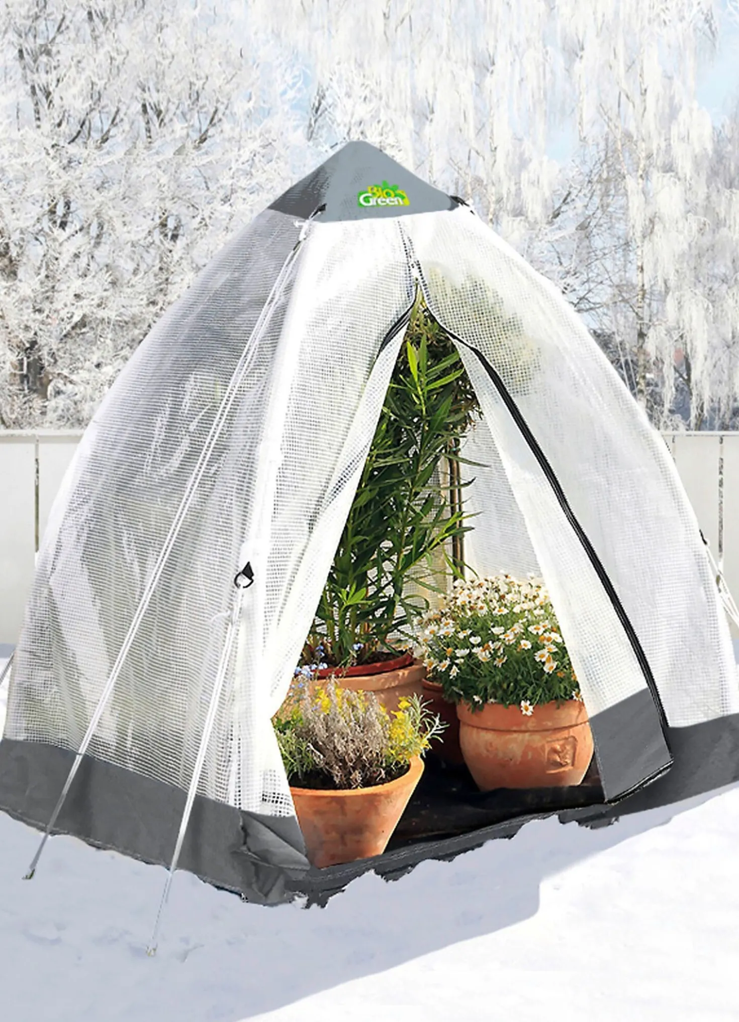 Überwinterungszelt Igloo mit 3-lagiger Luftpolster-Isolierung