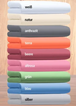 Fein-Single-Jersey Spannbetttücher