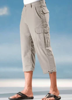 Long-Bermudas aus reiner Baumwolle