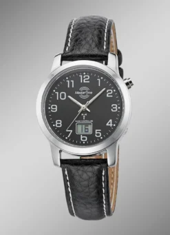 Modische, sportliche Damen-Lederarmbanduhr