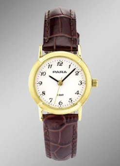 Para Quartz-Damenuhr mit Lederband