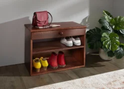 Schuhregal mit Schublade
