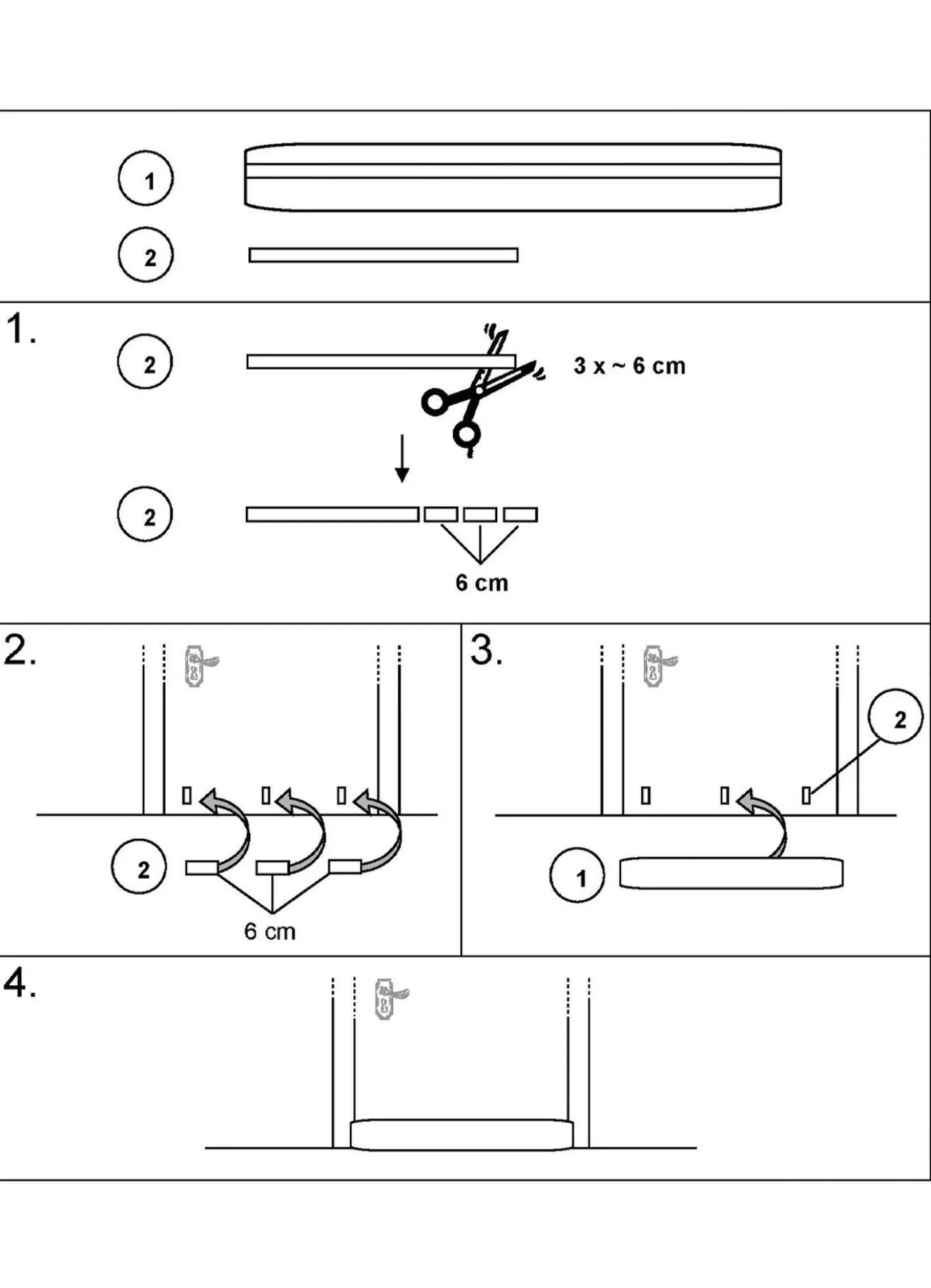 Schurwoll-Zugluftstopper für Türen
