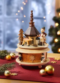 Spieldose Seiffener Kirche mit 18-stimmigem Spielwerk