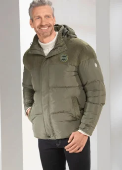Steppjacke mit Cordbesatz