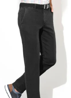 Superstretch-Jeans von "Suprax" mit Gürtel
