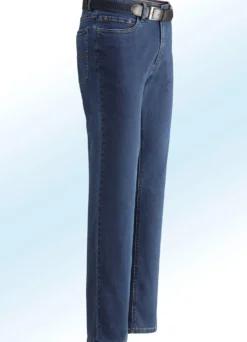 Superstretch-Jeans von „Suprax“ mit Gürtel