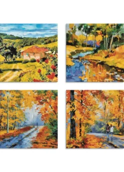 4-teiliges Bilder-Set