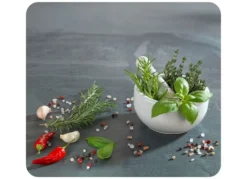 Wandblende aus Glas, Kräuterküche
