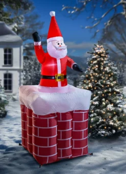 Weihnachtsmann im Schornstein